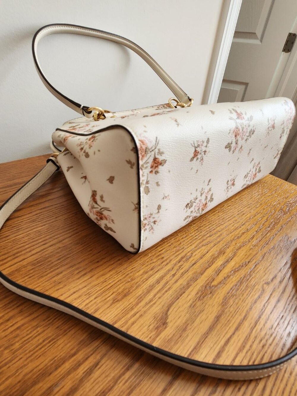 COACH  ETTA CARRYALL BAG IN IN ROSE BOUQUET PRINT  M1923 -91509 - Picture 7 of 13